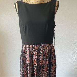 Adriana Papell Embroidered Maxi Dress